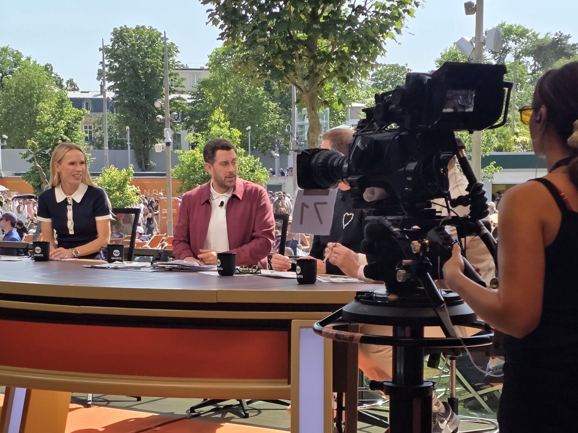 Studio WBD na Roland Garros