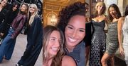 Julia Wieniawa w Paryżu pozuje ze znanymi "koleżankami": Heidi Klum, Gillian Anderson i Cindy Bruna