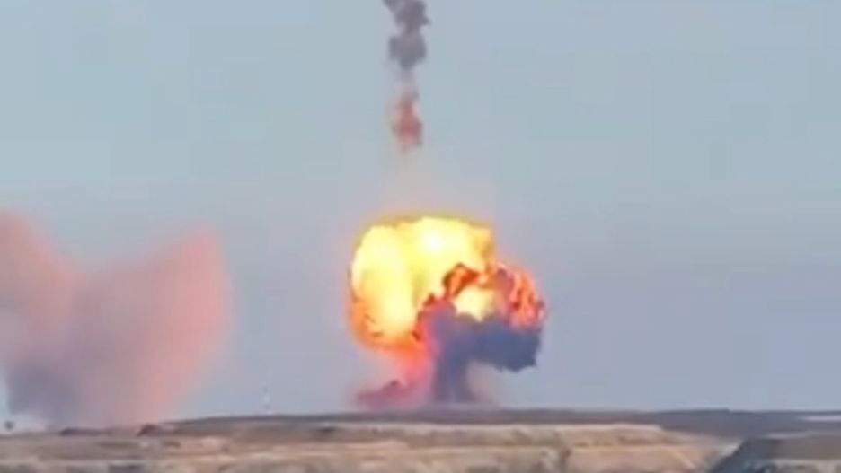 Nieudana próba rakietowa Rosjan.