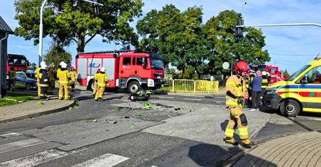 Sucha: Tragiczny wypadek na skrzyżowaniu. Nie żyje motocyklista