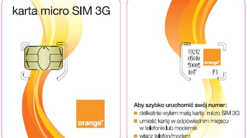 micro SIM 3G w Orange 1