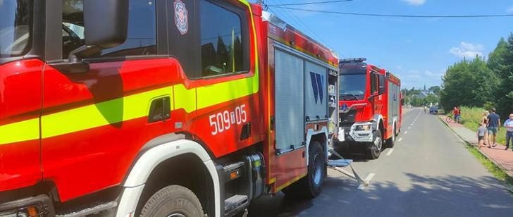 Pożar garażu w miejscowości Oleśnica