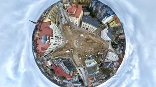 Szczecinek: Budowa ronda w centrum. Widać już zarys nowego układu dróg