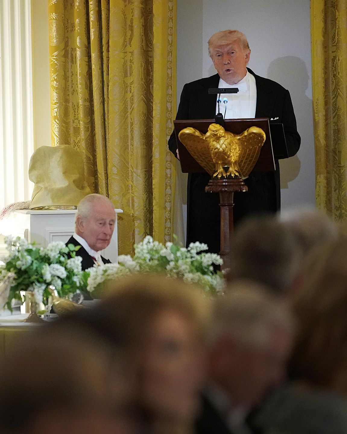 Król Karol i królowa Camilla na kolacji u Trumpów