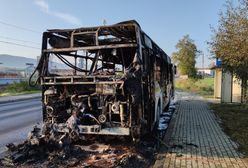 Śląsk. Pożar autobusu komunikacji miejskiej w Żywcu
