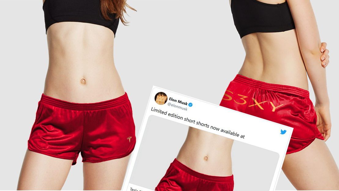 Czerwone szorty dla graczy "krótkiej sprzedaży" akcji.