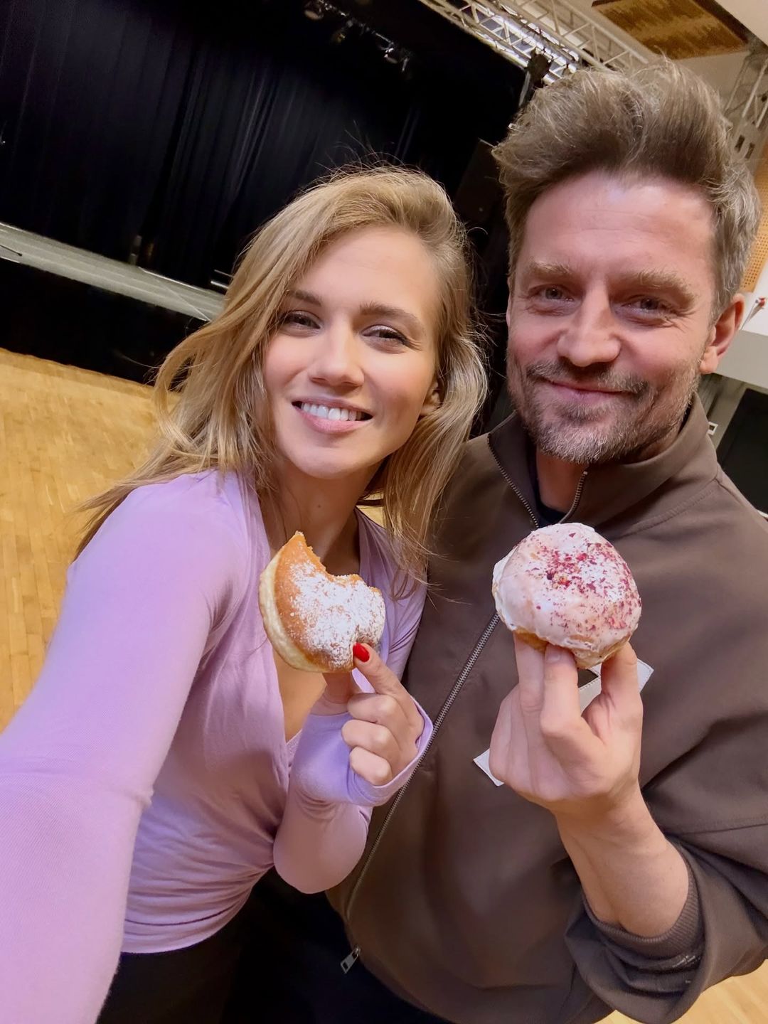 Marcin Rogacewicz z Agnieszką Kaczorowską