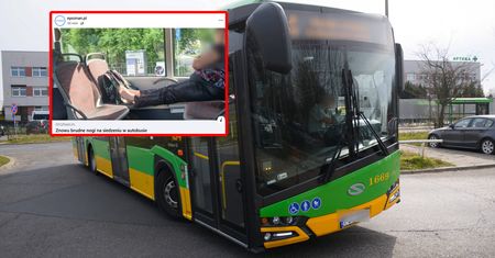 Afera w Poznaniu. Z ukrycia zrobił zdjęcie w autobusie