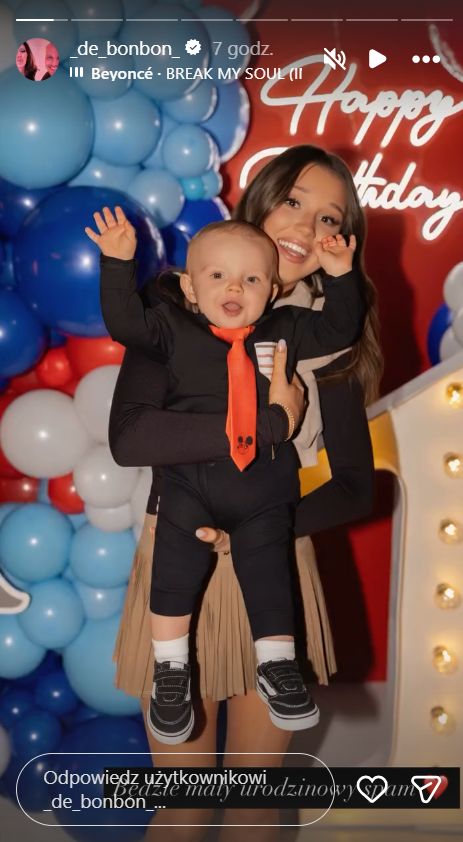 Dominika Serowska i mały Romeo