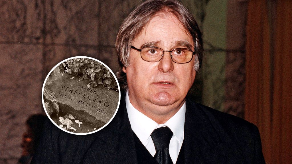 Marek Perepeczko i jego grób na Starych Powązkach