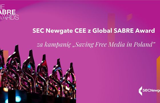 Globalna nagroda SABRE dla TVN WBD i SEC Newgate CEE