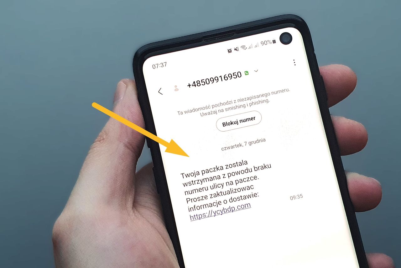 SMS z numeru +48509916950. Może trafić do każdego