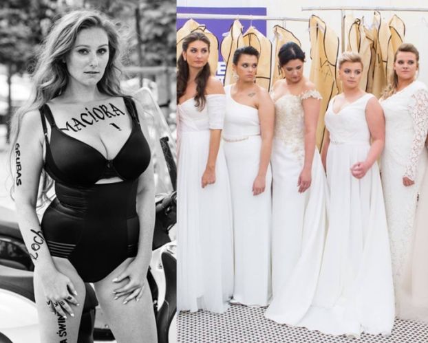 "Supermodelki Plus Size" pozują w bieliźnie na ulicy: "Jesteś piękna! Żadna maciora!"