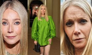 Gwyneth Paltrow i jej ŚWIEŻO WYPRASOWANA TWARZ pozdrawiają z pokazu Valentino. Poznajecie? (ZDJĘCIA)