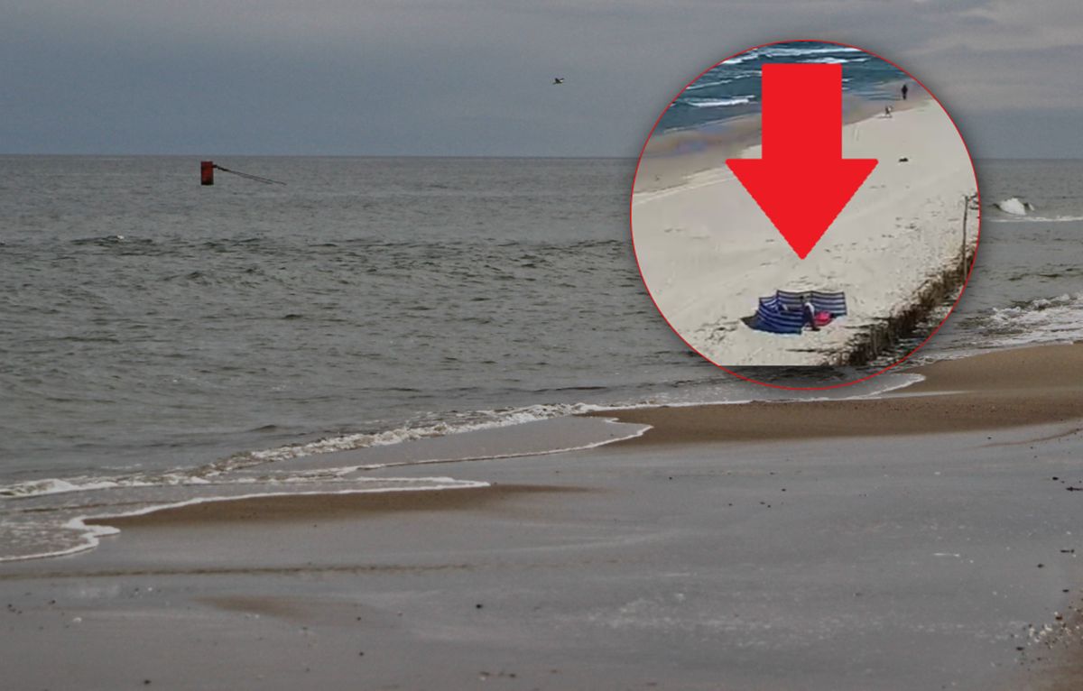 Była 11:44 na plaży w Krynicy. Już się pojawiły nad Bałtykiem