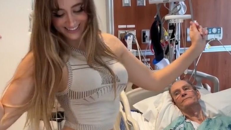 Modelka tańczyła przy szpitalnym łóżku 85-letniego partnera