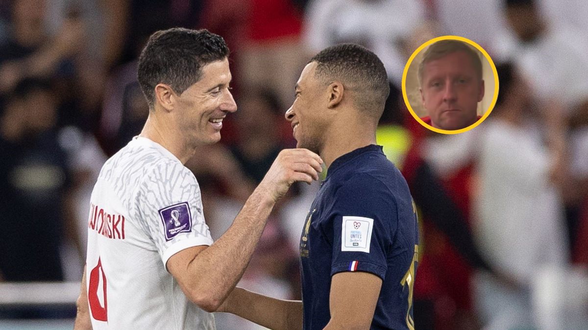 Na zdjęciu: Lewandowski i Mbappe, w kółku Kamil Glik