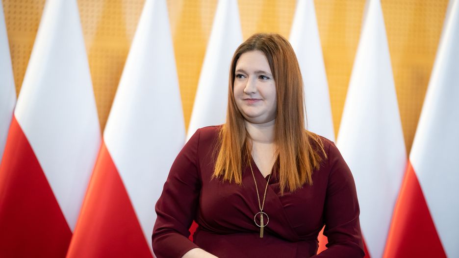 Anna Gembicka during the inauguration of the Women's Council in Agriculture, in Warsaw, Poland on 8 March 2022 (Photo by Mateusz Wlodarczyk/NurPhoto via Getty Images)