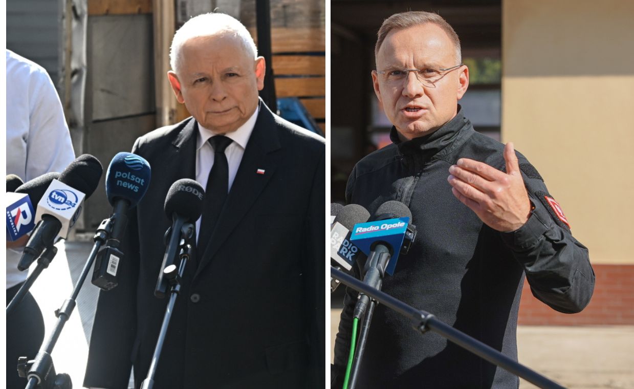 Duda pojechał do powodzian. Prezes PiS już skomentował