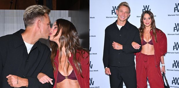 Jakub i Paulina Rzeźniczakowie MIGDALĄ SIĘ na ściance Warsaw Fashion Week. Słodziaki? (ZDJĘCIA)