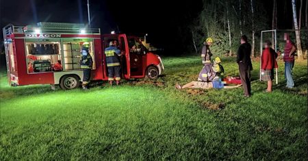 Driftował na szkolnym boisku. 18-letni kolega został ranny