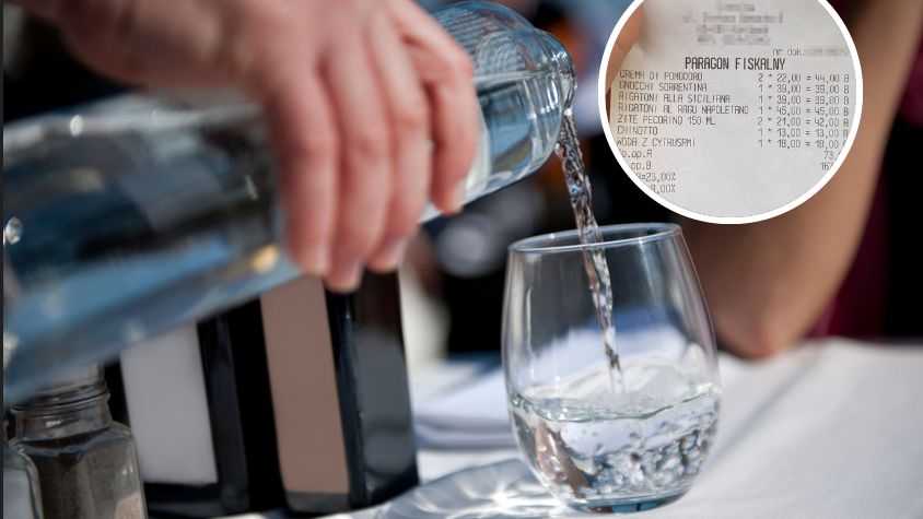 Czytelniczka zdziwiona ceną wody w restauracji w Warszawie