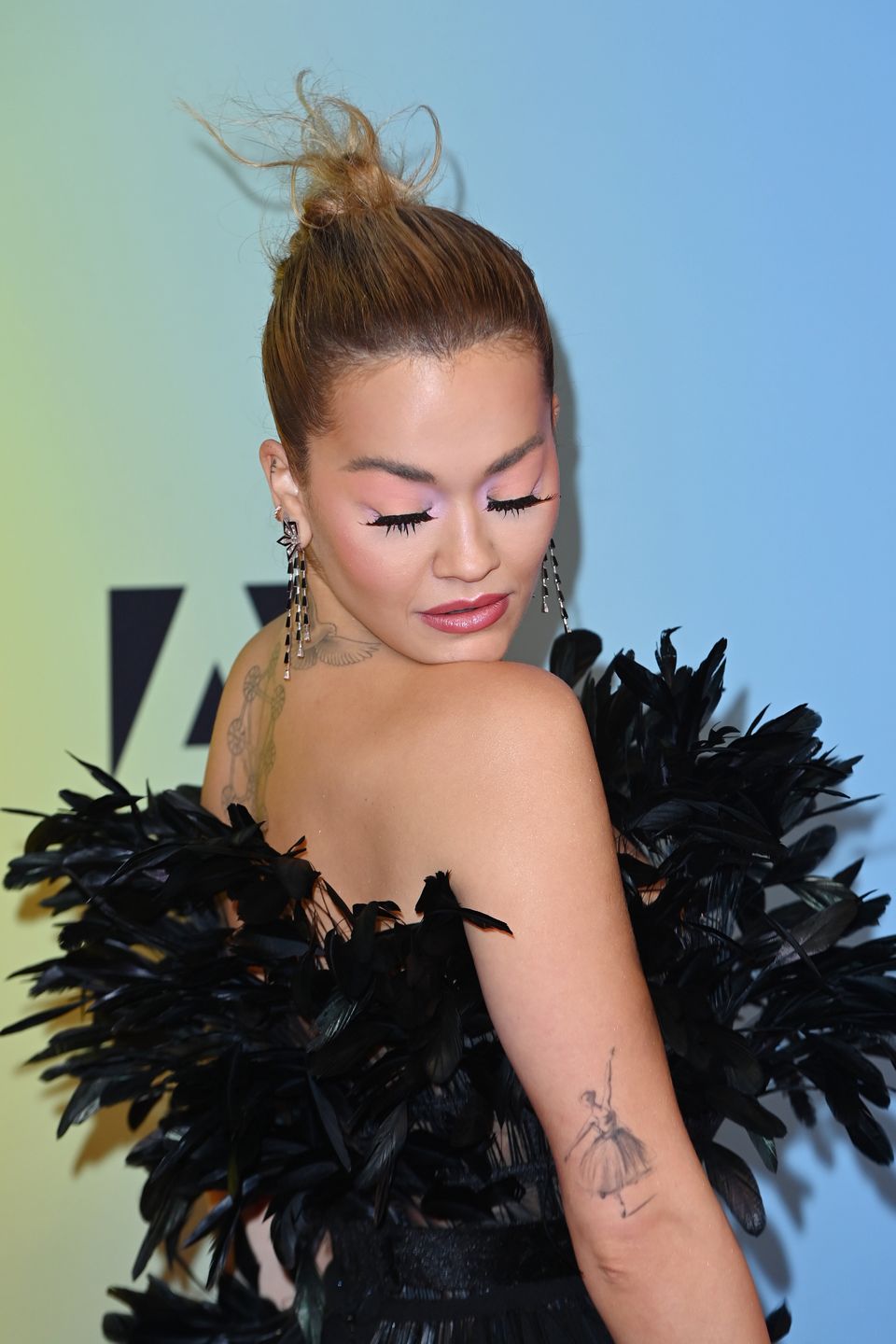 MTV EMAs 2021 - Red Carpet ArrivalsBUDAPEST, HUNGARY - NOVEMBER 14: Rita Ora attends the MTV EMAs 2021 at the Papp Laszlo Budapest Sports Arena on November 14, 2021 in Budapest, Hungary. (Photo by Kate Green/Getty Images for MTV)Kate Green