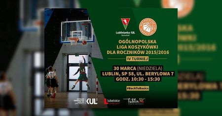 Lublinianka KUL Basketball gospodarzem IV turnieju Ogólnopolskiej Ligi Koszykówki!