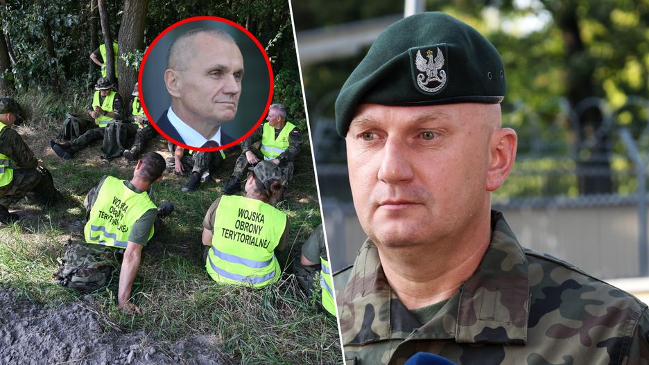 Po lewej w kółku: gen. Polko. Po prawej:  gen. Klisz 