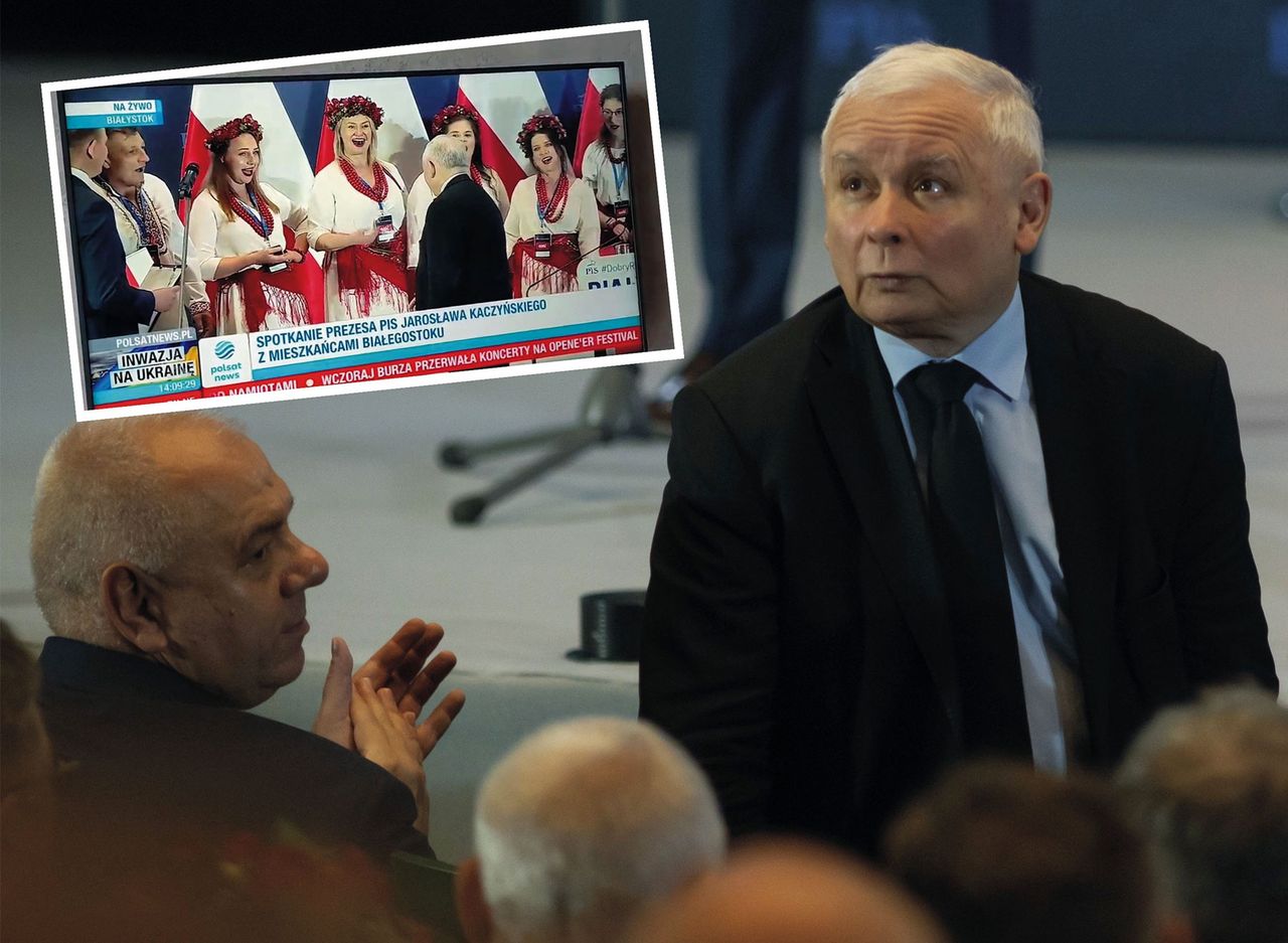 Kpiny z Kaczyńskiego po wizycie na Podlasiu