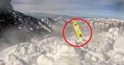 Zjeżdżał na nartach, porwała go lawina. Przerażający film