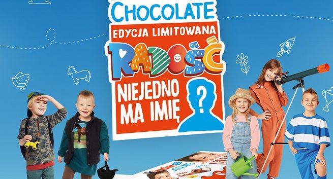 Kinder Chocolate z limitowaną edycją opakowań, tematem przewodnim dziecięca radość