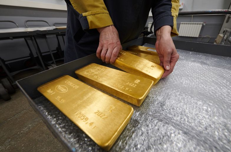 USA chcą zablokować rosyjskie rezerwy złota. Prace nad nową sankcją już trwają