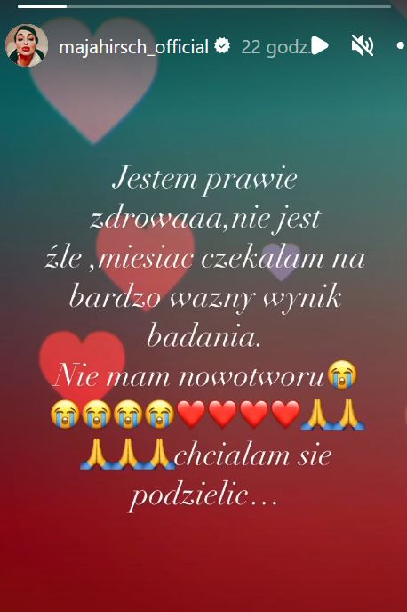 Maja Hirsch przekazała fanom dobrą nowinę