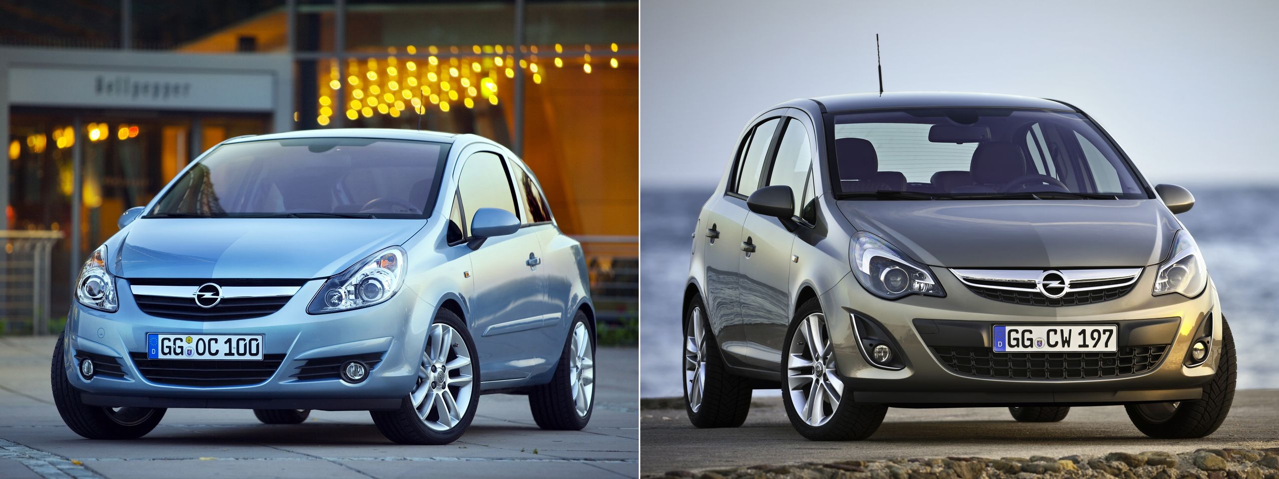 Model przed liftingiem z lewej i po liftingu z prawej. Auto modernizowano wielokrotnie i przeszło kilka akcji serwisowych.