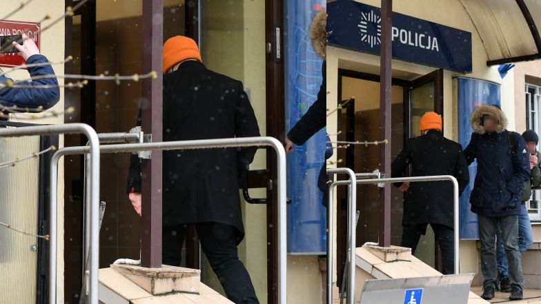 Tak wyglądała wizyta Antka Królikowskiego na komendzie