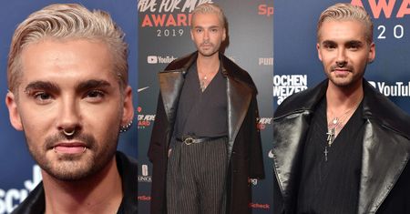 Odmieniony Bill z Tokio Hotel czaruje fotografów na rozdaniu nagród