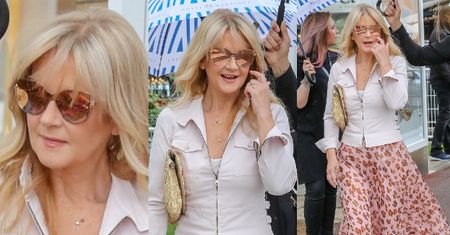 Cannes 2019: Wyluzowana Grażyna Torbicka spaceruje po bulwarze Croisette z obstawą. Stylowa? (FOTO)