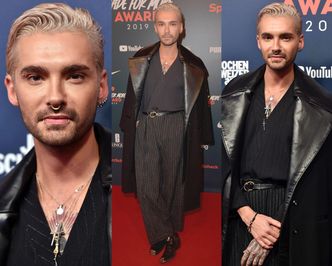 Odmieniony Bill z Tokio Hotel czaruje fotografów na rozdaniu nagród