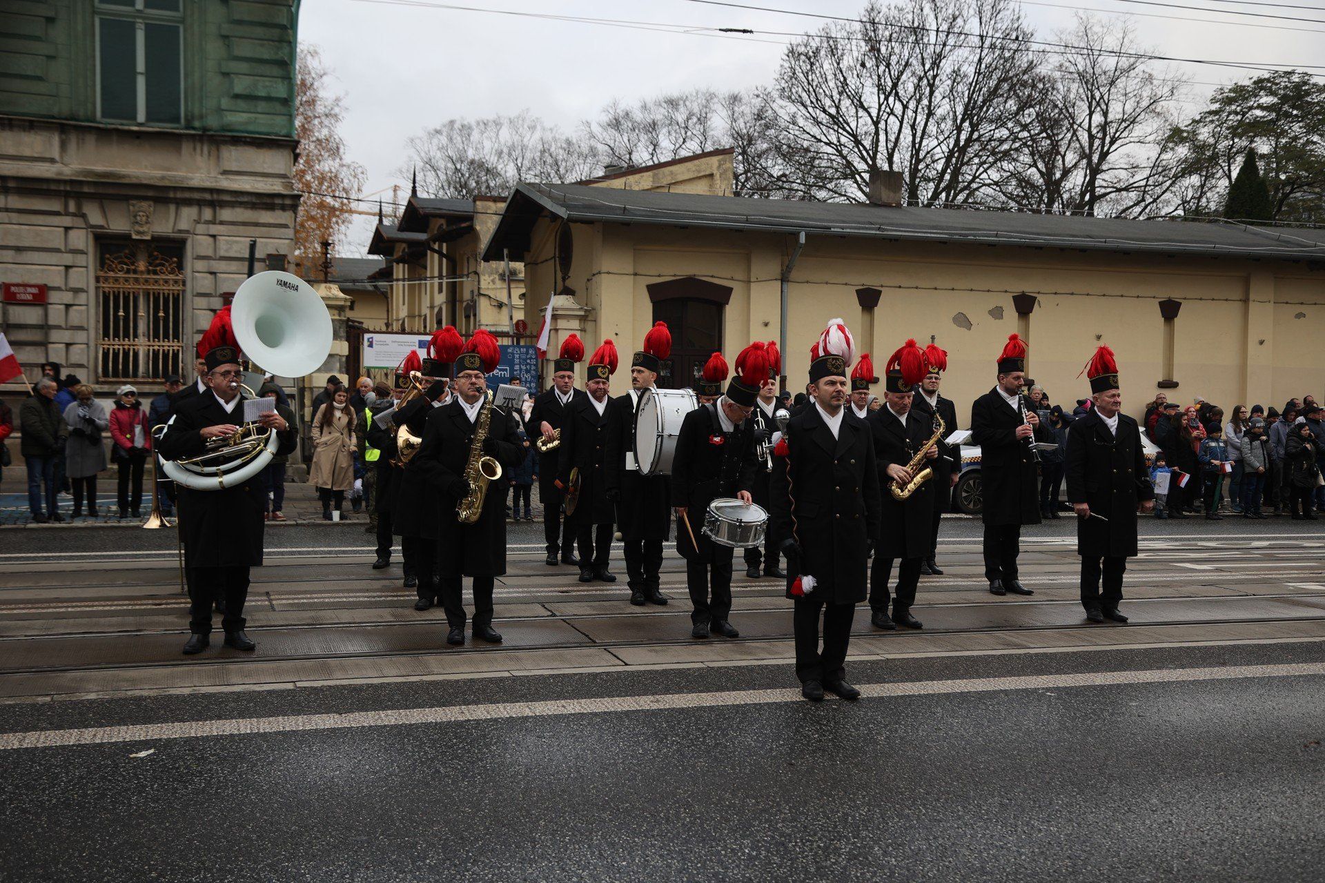 Oficjalne obchody Święta Niepodległości na ulicy Piotrkowskiej .