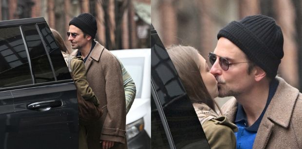Rzadki widok: Bradley Cooper wymienia pocałunki z młodszą o dwie dekady Gigi Hadid (FOTO)
