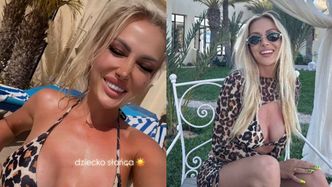 Lamparcica Elizka Trybała wyleguje się na słońcu podczas urlopu w Tunezji. Fajnie ma?