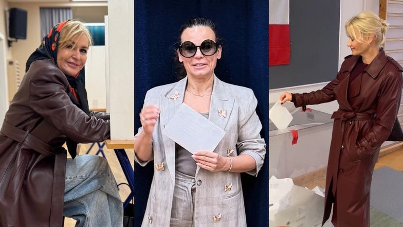 Gwiazdy szturmują lokale wyborcze: Monika Olejnik, Anna Mucha, Małgorzata Kożuchowska