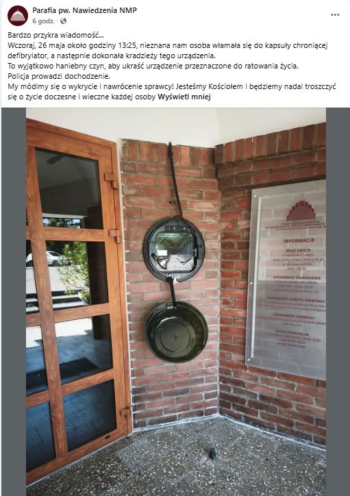 Kradzież w poznańskiej parafii