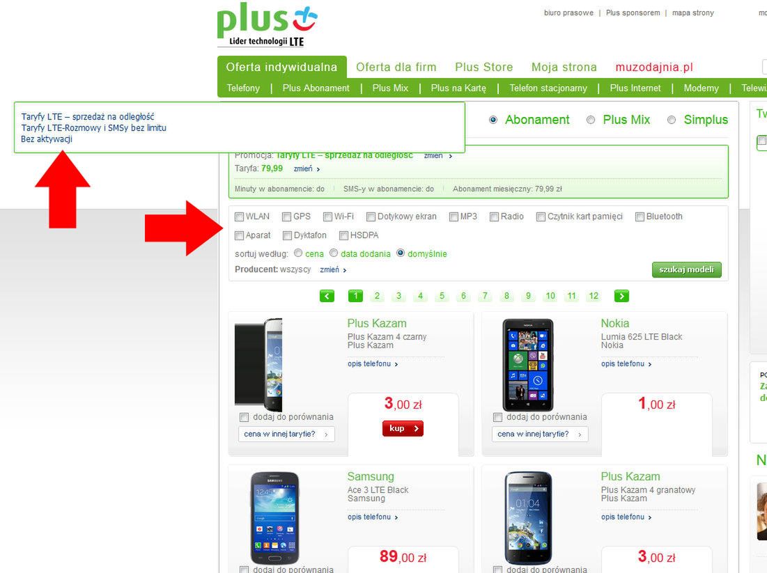 Najgorsza strona operatora. Plus jest antywzorem dla wszystkich 13