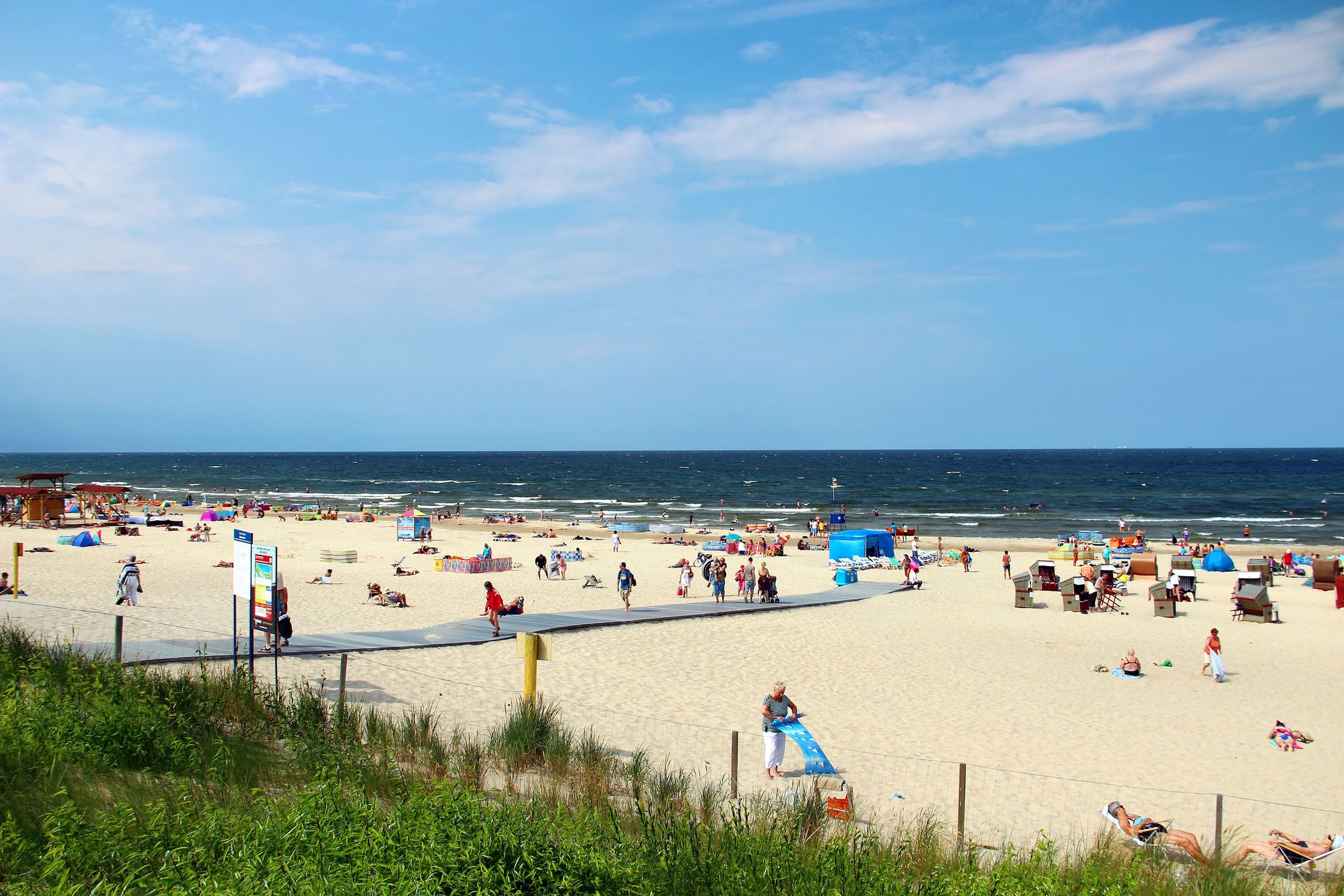 Plaża w Świnoujściu należy do najszerszych w Polsce