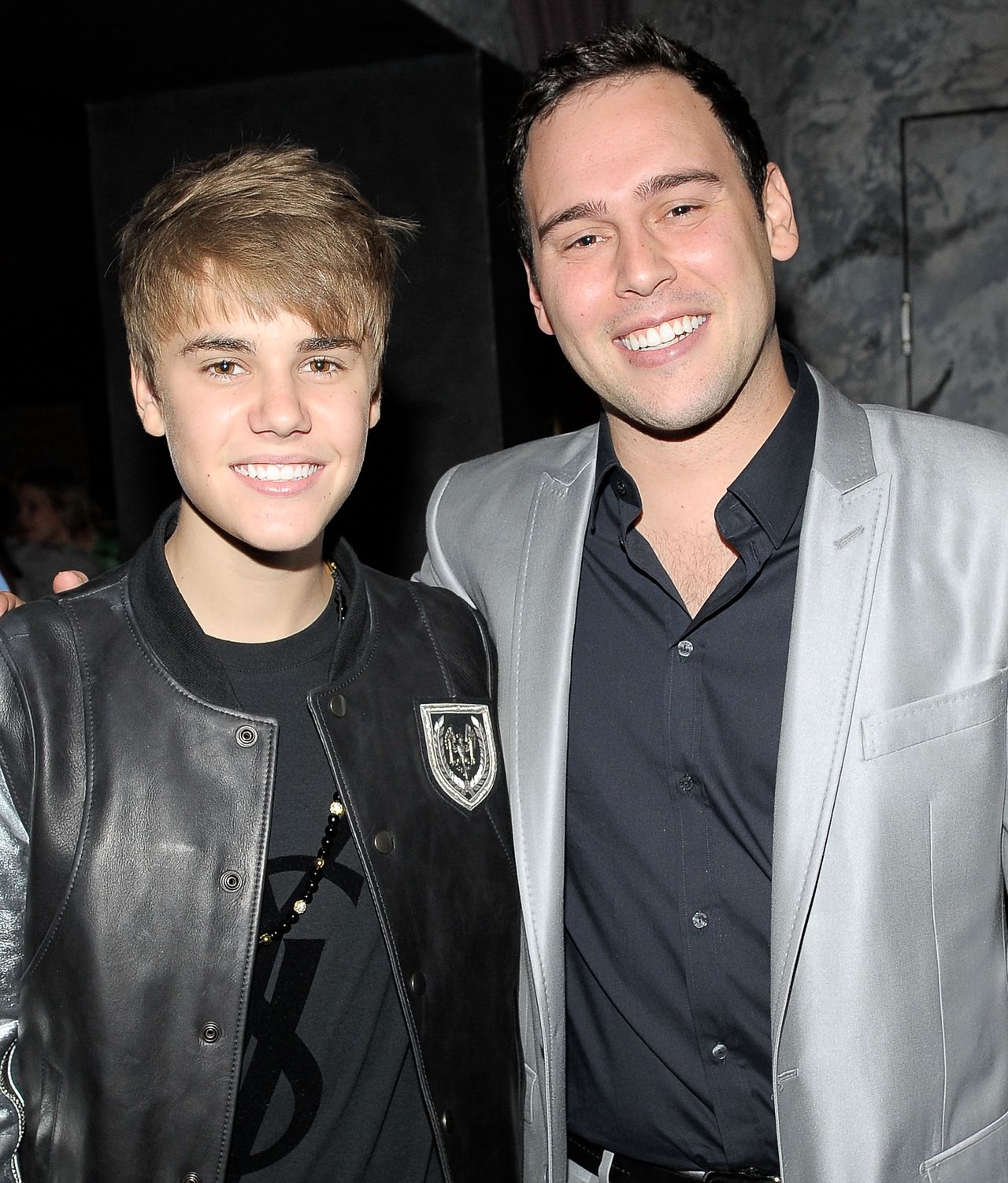 Justin Bieber and Scooter Braun