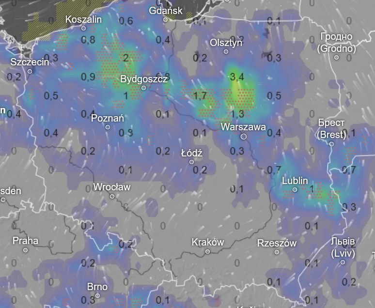 Pogoda w poniedziałek. Deszcz i burze