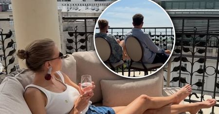 Marta Wierzbicka w rocznicę ślubu w luksusowym hotelu. Je mężowi z ręki