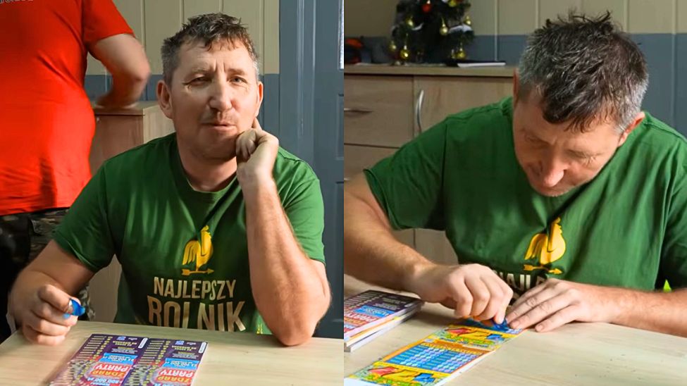 Andrzej z Plutycz ujawnił, ile wygrał w zdrapkach za 250 zł